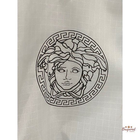 Authentic Versace White Black Pink Full Zip Nylon Jacket NWT - Size 42 - Picture 2 of 12